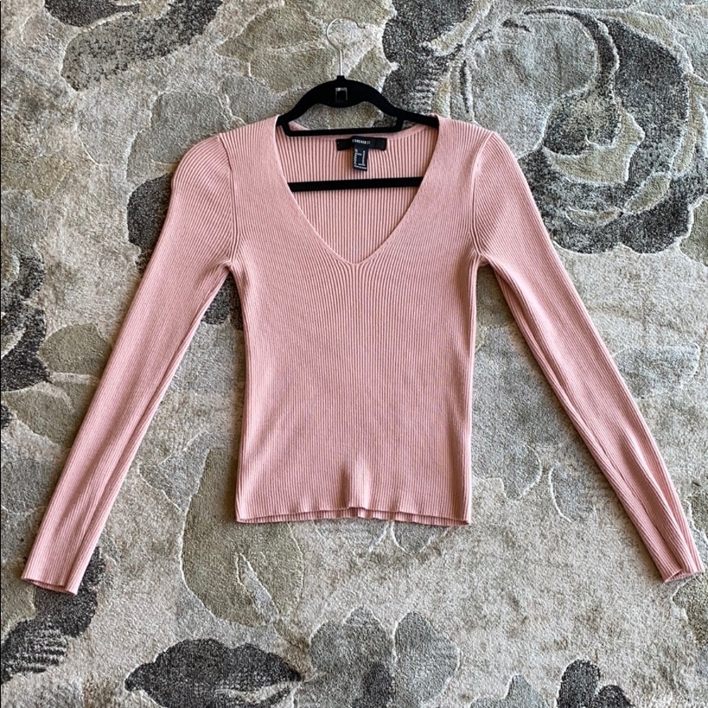 Forever 21 baby pink sweater!!!